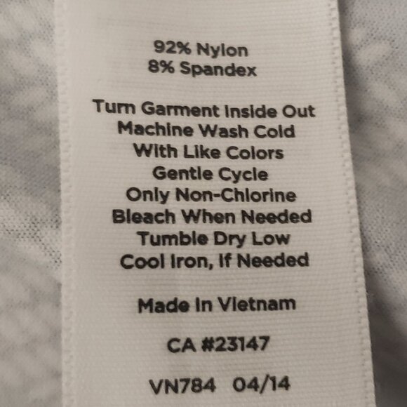 Talbots Dress M Lattice Print Faux Wrap Nylon Stretch Side Zip 3/4 Sleeve - Picture 10 of 11